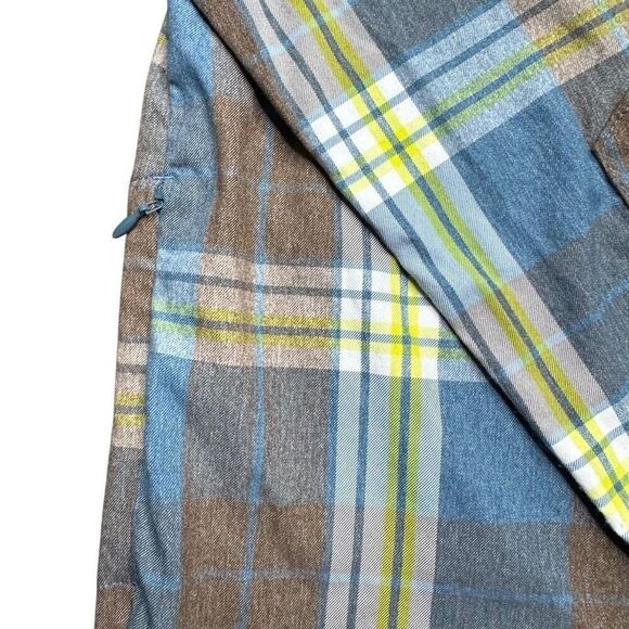 Alaskan Hardgear Duluth Trading Untucked Plaid Button Shirt Mens L Zip Pocket - Picture 5 of 11